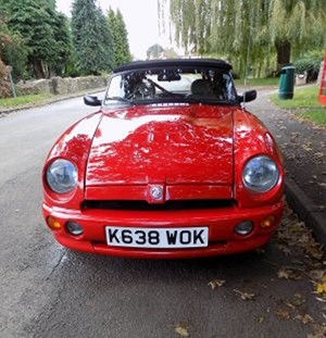 MG RV8 front view
