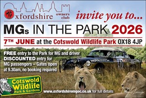 MGs in the Park 2026